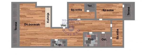 Slika 11 - Četvorosoban, useljiv, odličan, dva mokra čvora, tri terase, PDV, Bulevar patrijarha Pavla!  š. 522956